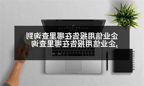 企业信用报告在哪里查询到,企业信用报告在哪里查询