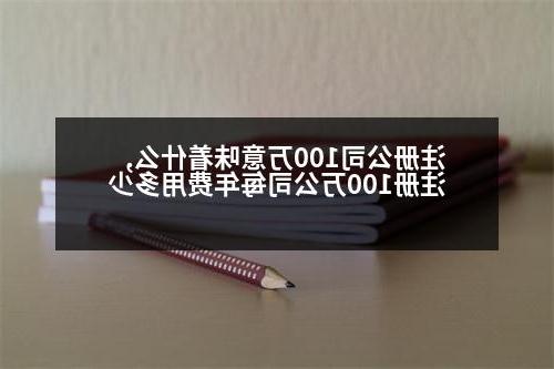 威尼斯人官网100万意味着什么,注册100万公司每年费用多少